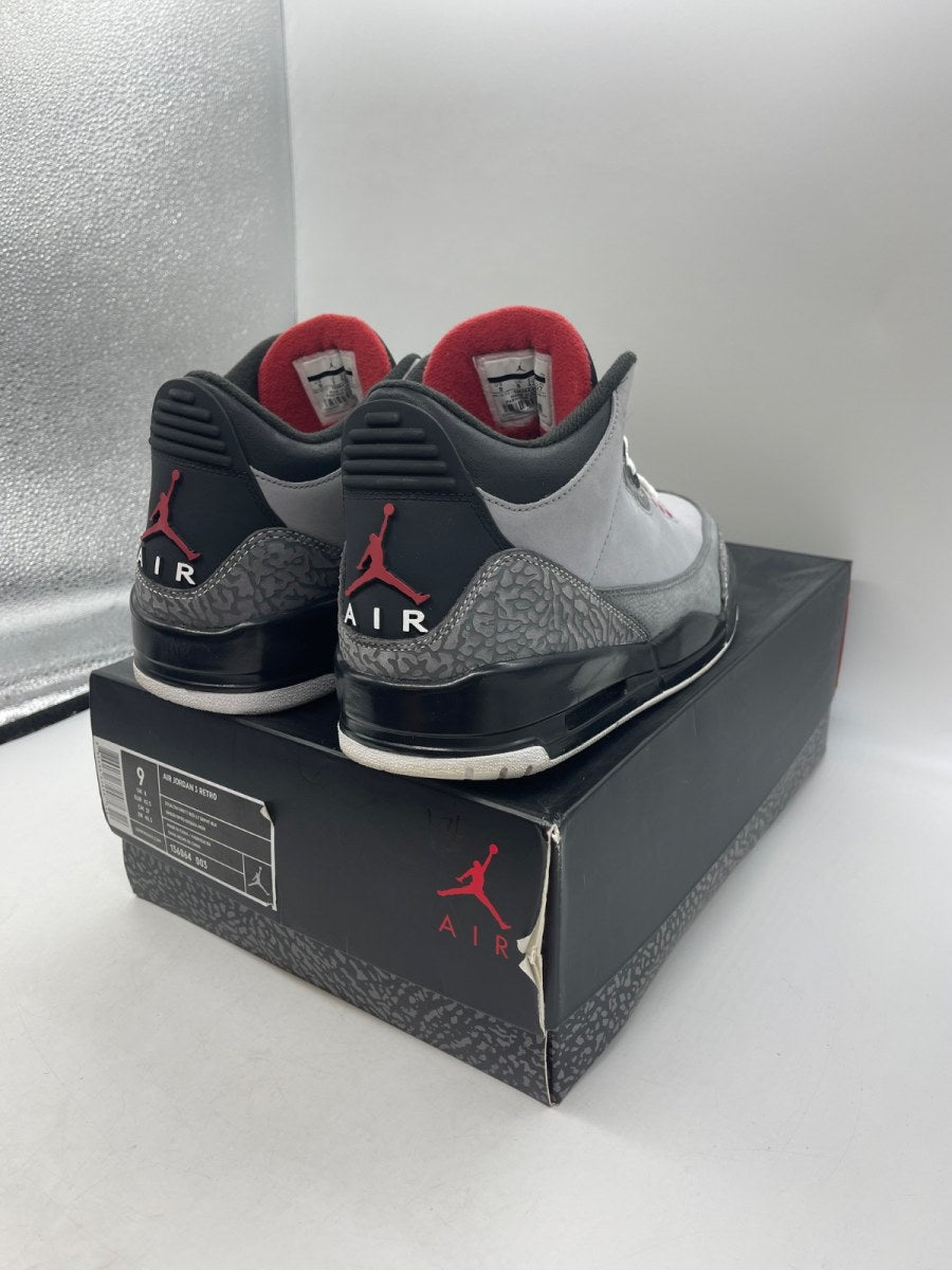 Jordan 3 Retro Stealth 9 (Moderately Worn Pre-Owned)JordanStealth/Varsity Red-Light Graphite-Black - Image 5