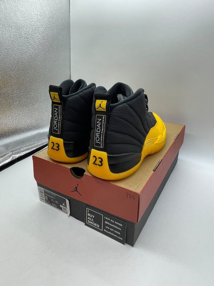 Jordan 12 Retro Black University Gold 8 (Moderately Worn Pre-Owned) - Image 5