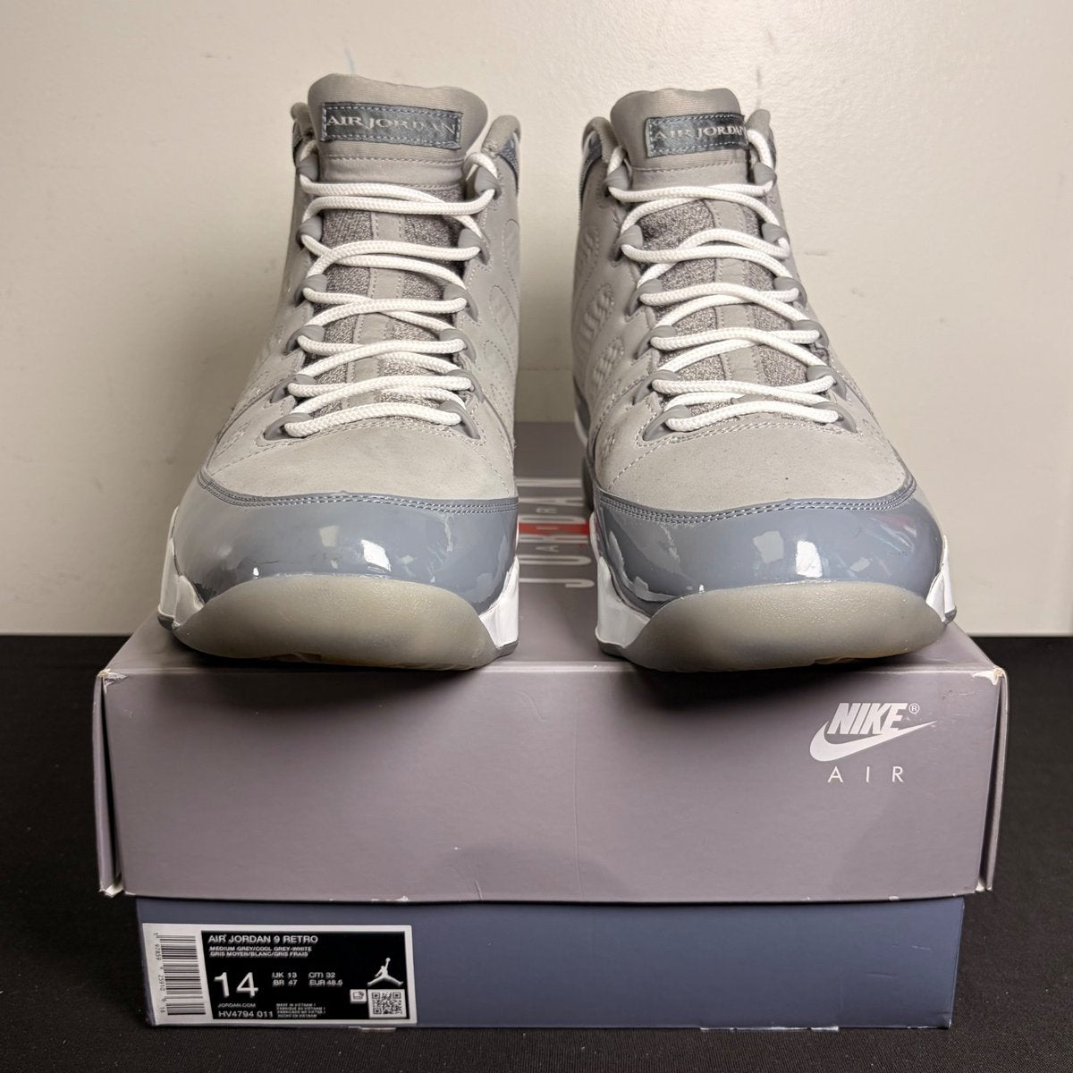 Jordan 9 Retro Cool Grey (2025) (Size 14) - aux