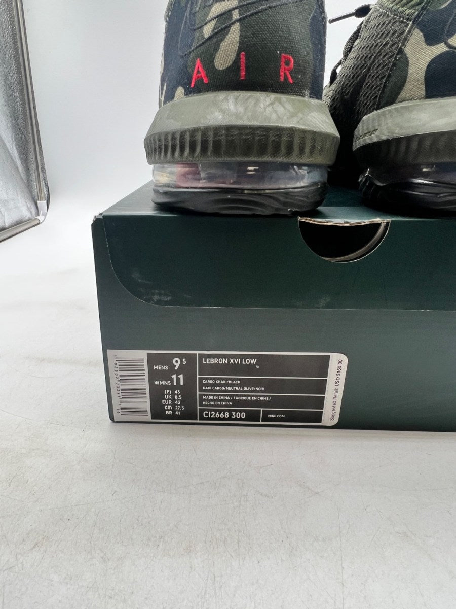 Nike LeBron 16 Low Camo 9.5 (Lightly Worn Pre-Owned) - Image 4