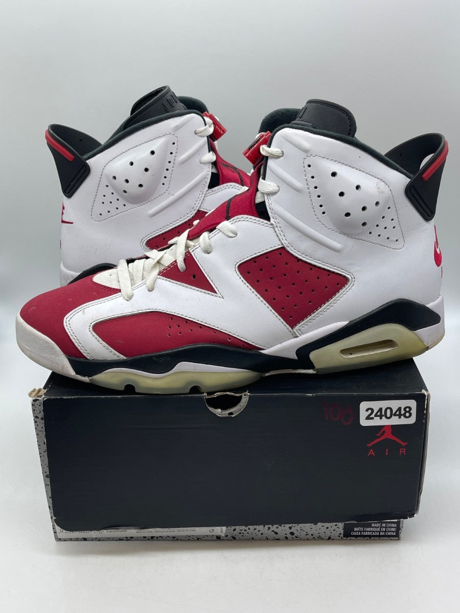 Jordan 6 Retro Carmine (2021) 13 (Moderately Worn Pre-Owned)JordanWhite/Black-Carmine - Image 1