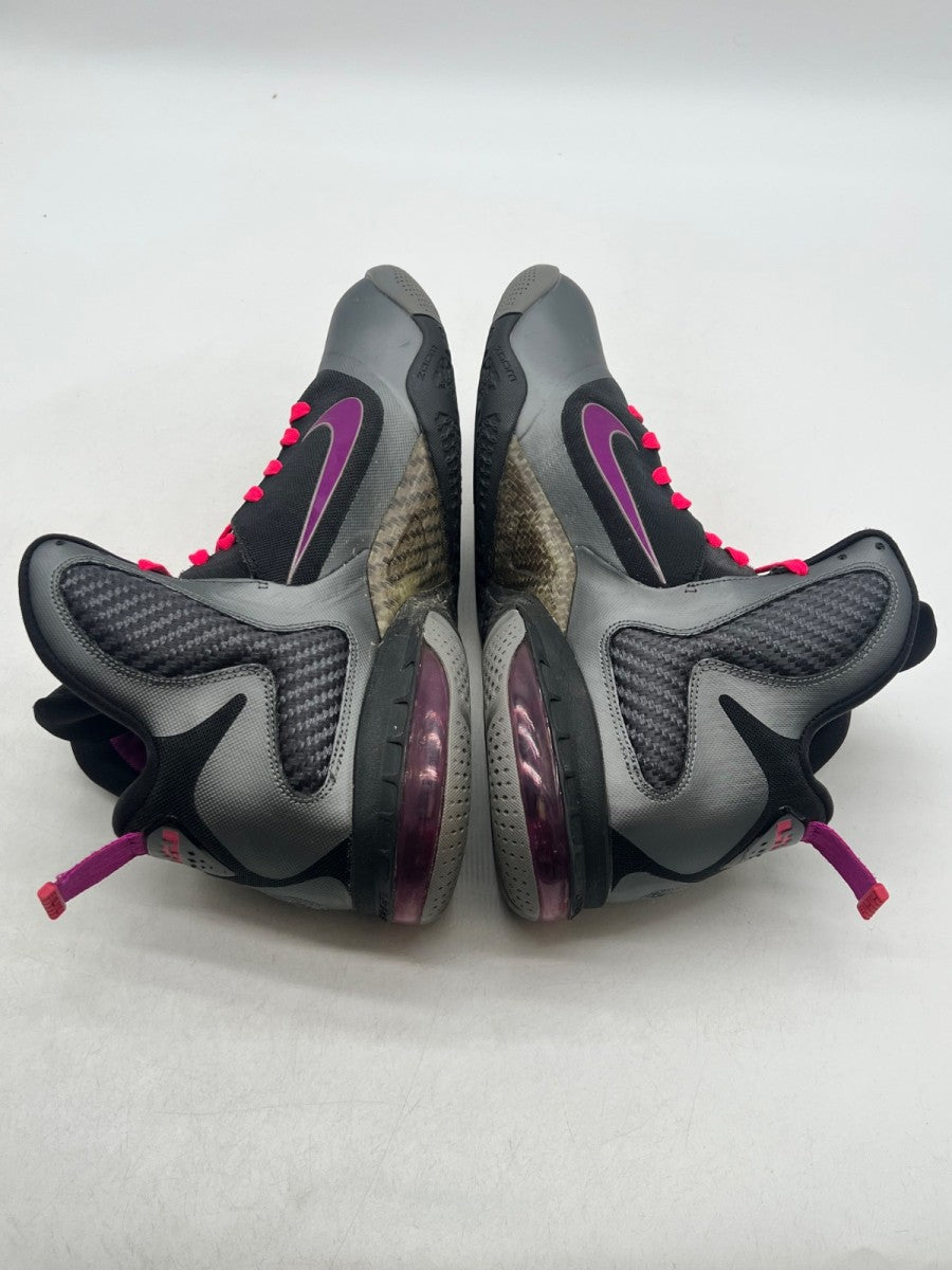 Nike LeBron 9 Miami Nights 11.5 (Lightly Worn Pre-Owned)NikeCool Grey/Vivid Grape-Black-Cherry - Image 8