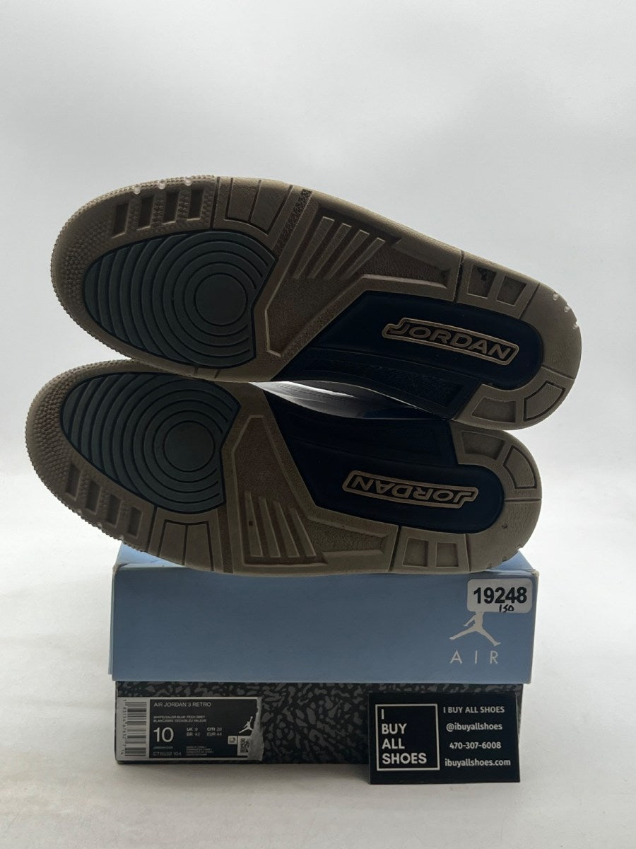 Jordan 3 Retro UNC (2020) 10 (Moderately Worn Pre-Owned) - Image 8
