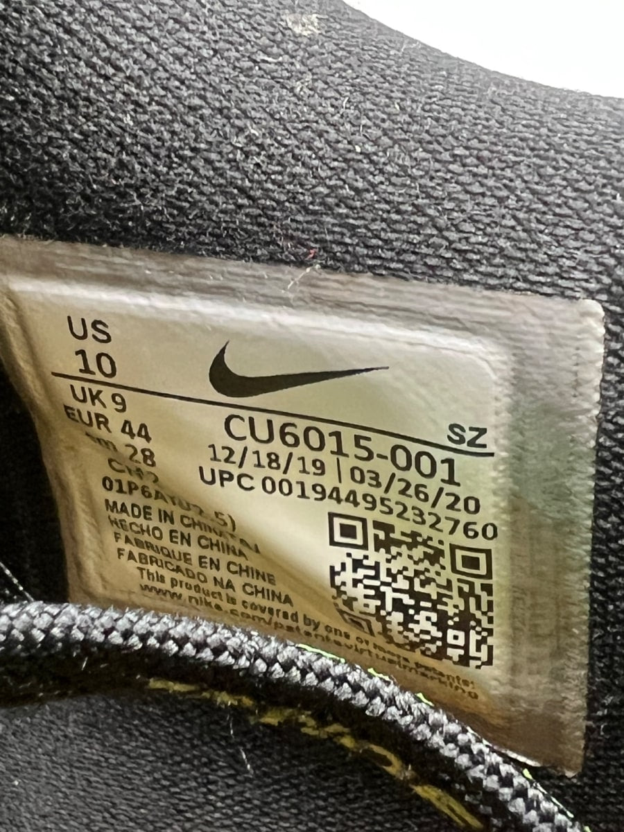 Nike Air Rubber Dunk Off-White Green Strike 10 (Lightly Worn Pre-Owned)NikeBlack/White-Green Strike - Image 7