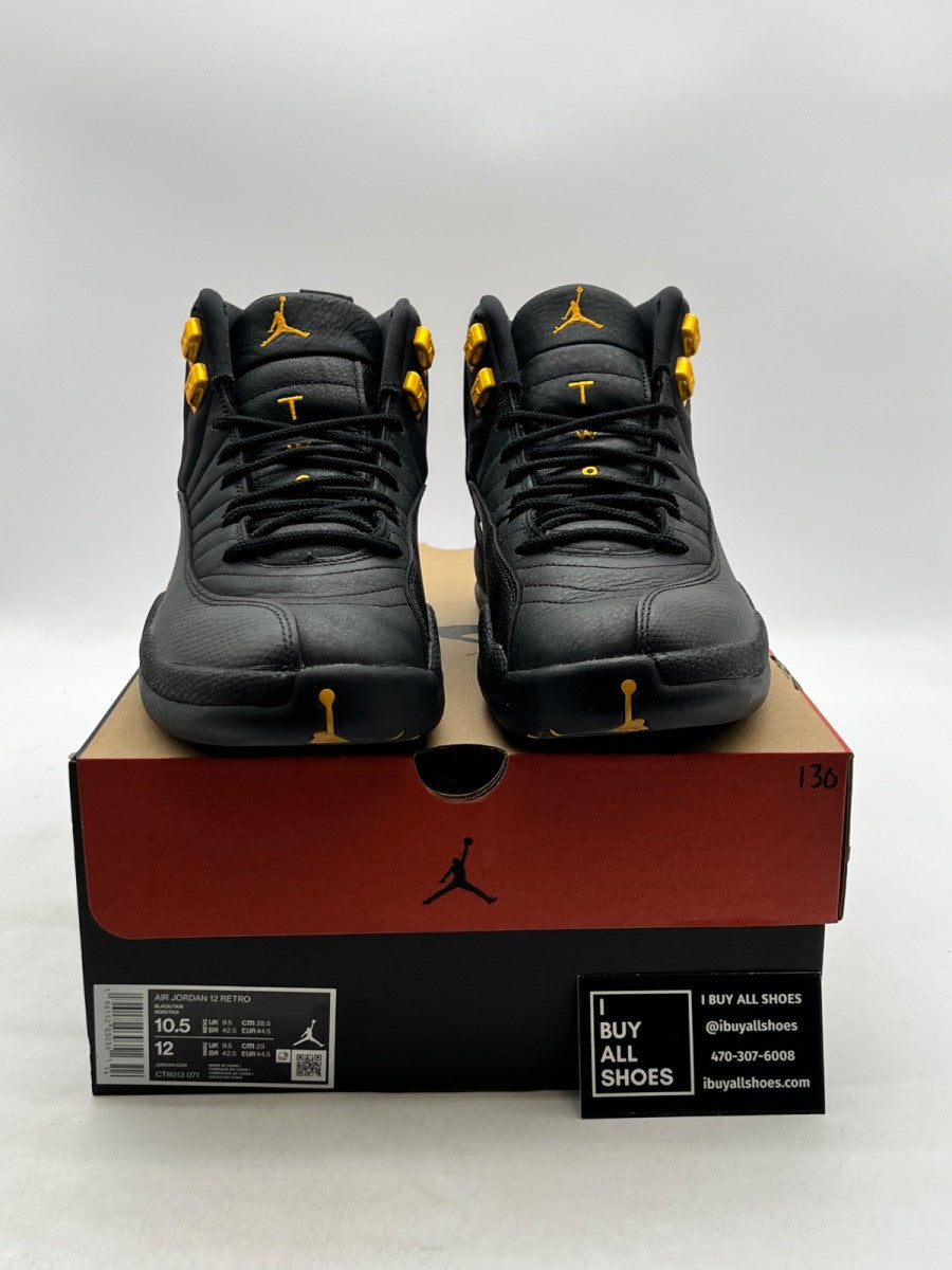 Jordan 12 Retro Black Taxi 10.5 (Lightly Worn Pre-Owned) - Image 2
