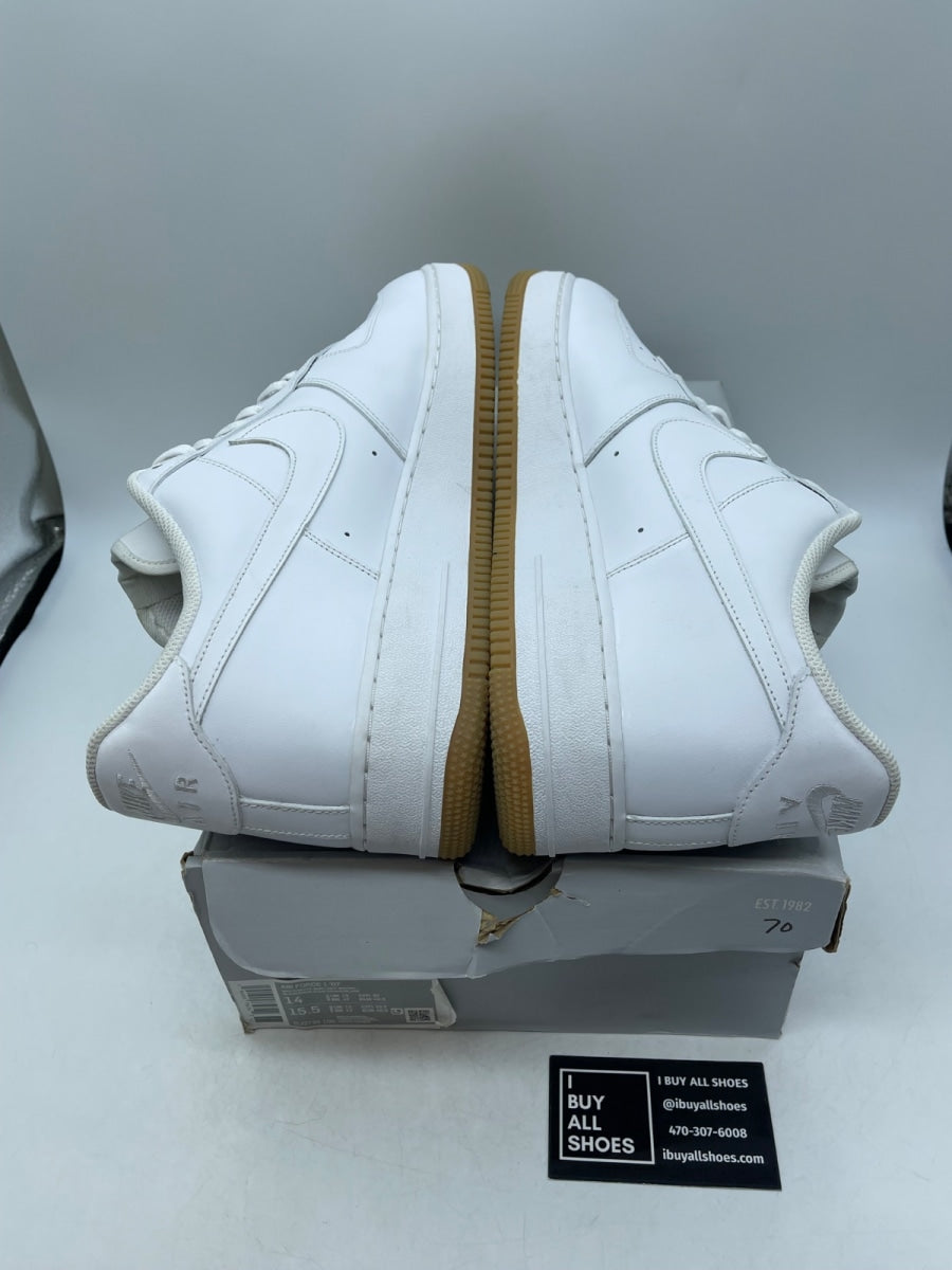 Nike Air Force 1 Low '07 White Gum 14 (Moderately Worn Pre-Owned) - Image 6