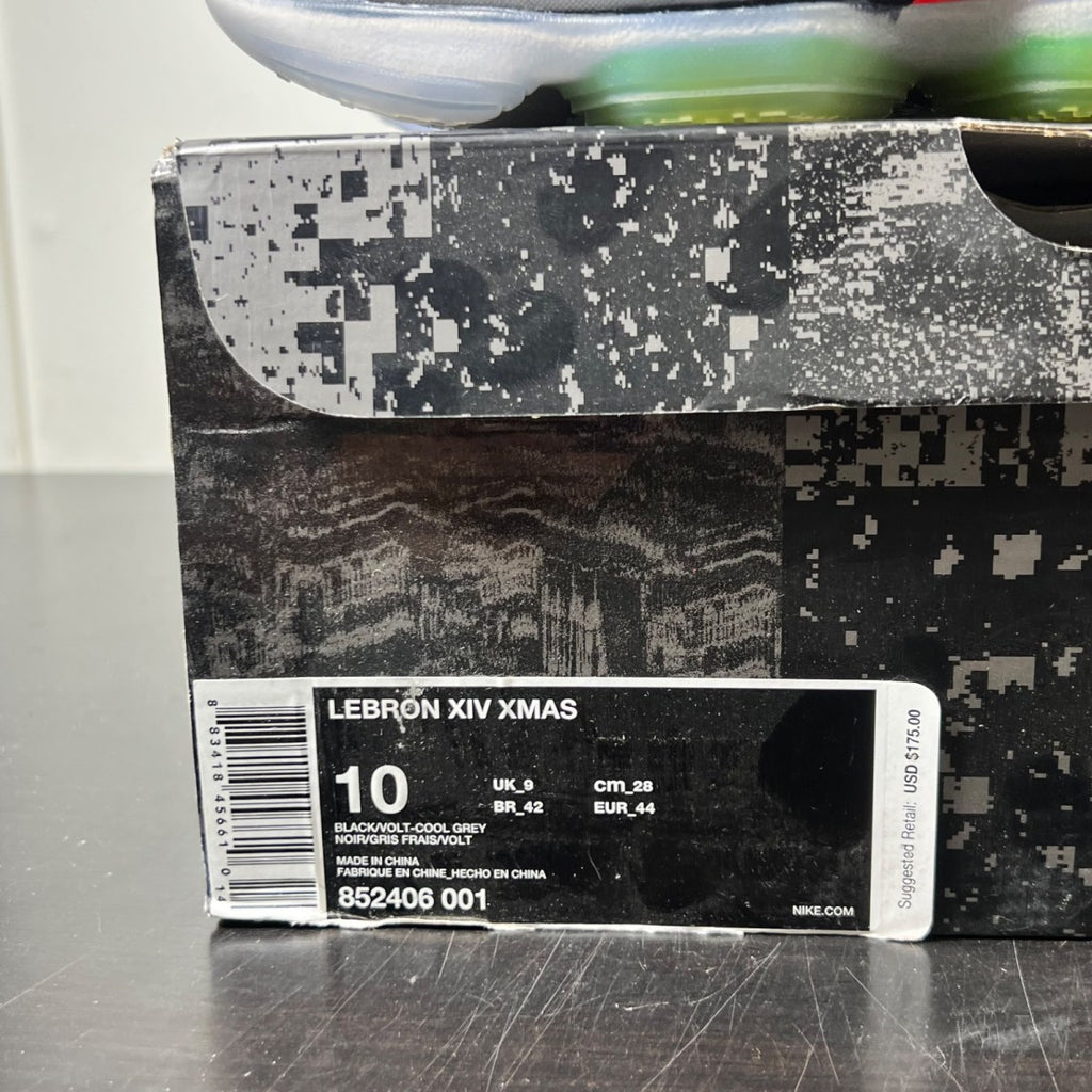 Nike Cavs Court SPO - LeBron 14 Out of Nowhere 10 (Lightly Worn Pre-Owned)NikeBlack/Volt-Cool Grey - Image 4