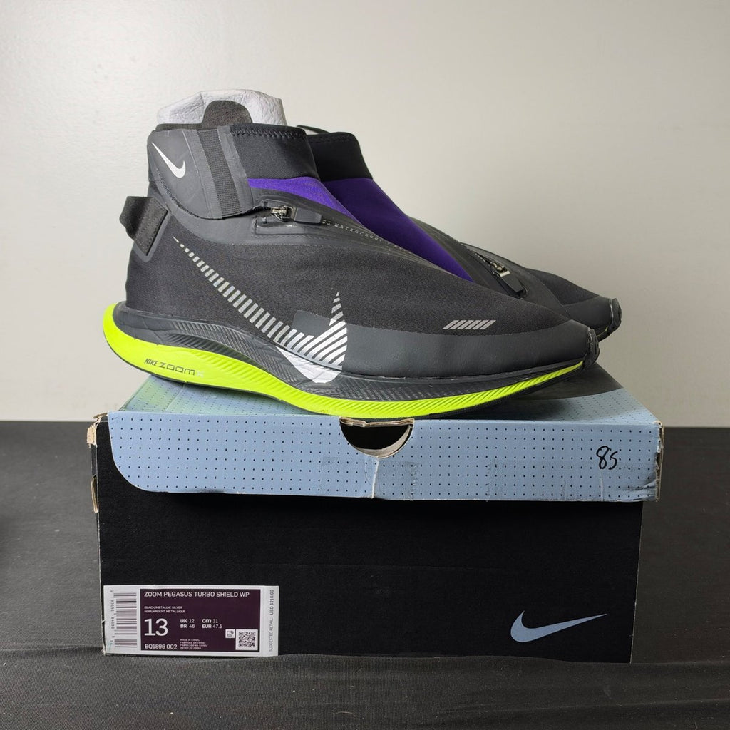 Nike Zoom Pegasus Turbo Shield Black/Voltage Purple (Size 13) - aux
