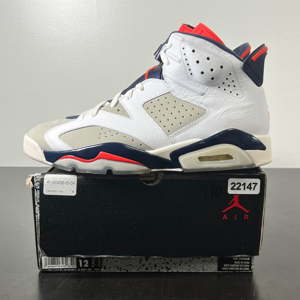 Jordan 6 Retro Tinker 12 (Lightly Worn Pre-Owned)JordanWhite/Infrared 23-Neutral Grey-Obsidian - Image 3