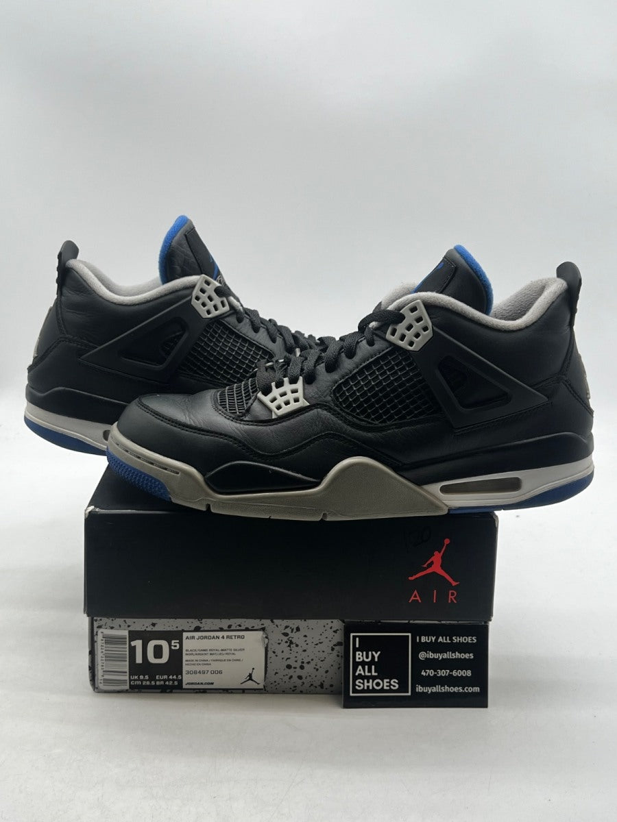 Jordan 4 Retro Motorsports Alternate 10.5 (Moderately Worn Pre-Owned) - Image 1
