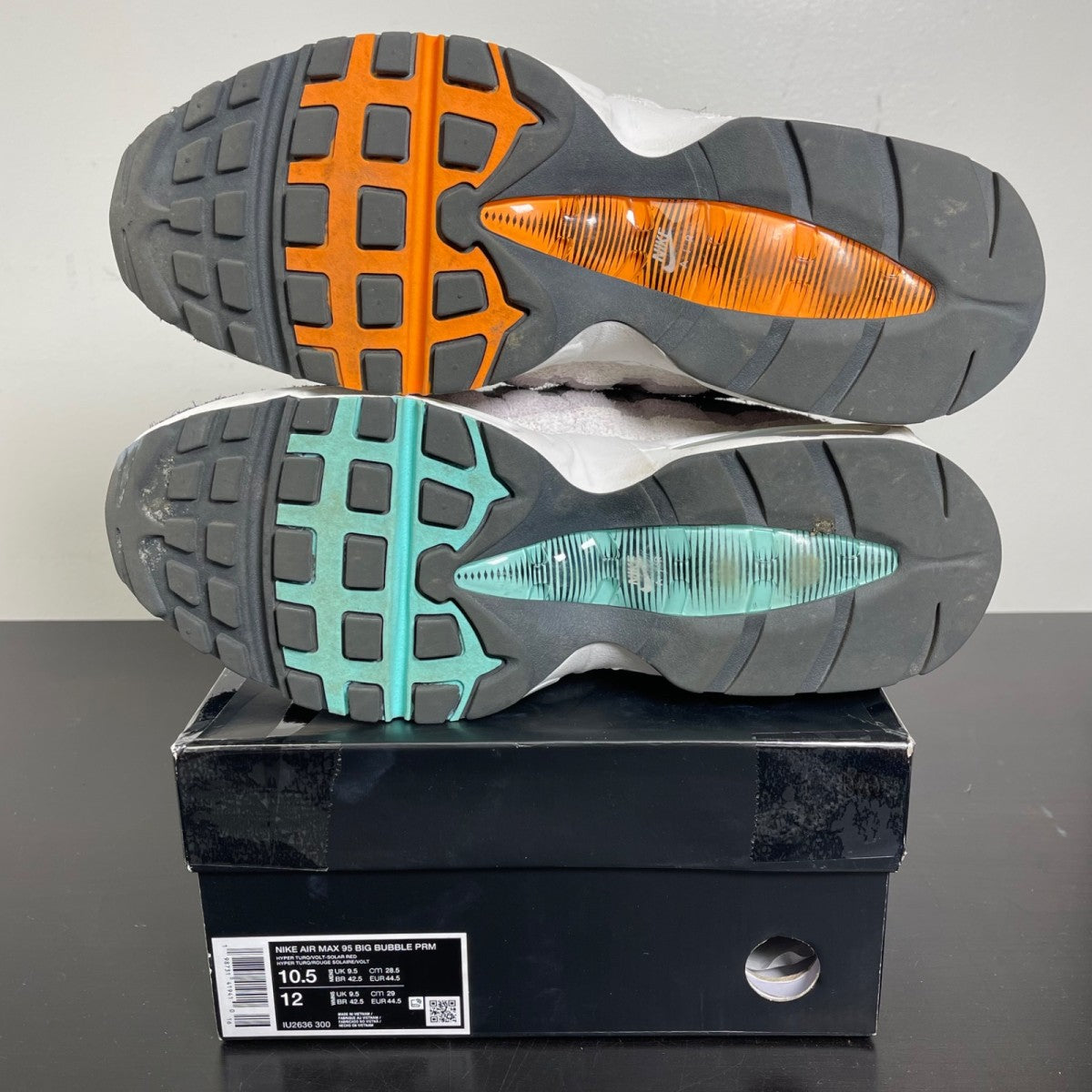 Nike Air Max 95 OG Big Bubble Greedy (2026) 10.5 (Moderately Worn Pre-Owned)NikeHyper Turquoise/Volt/Solar Red - Image 5