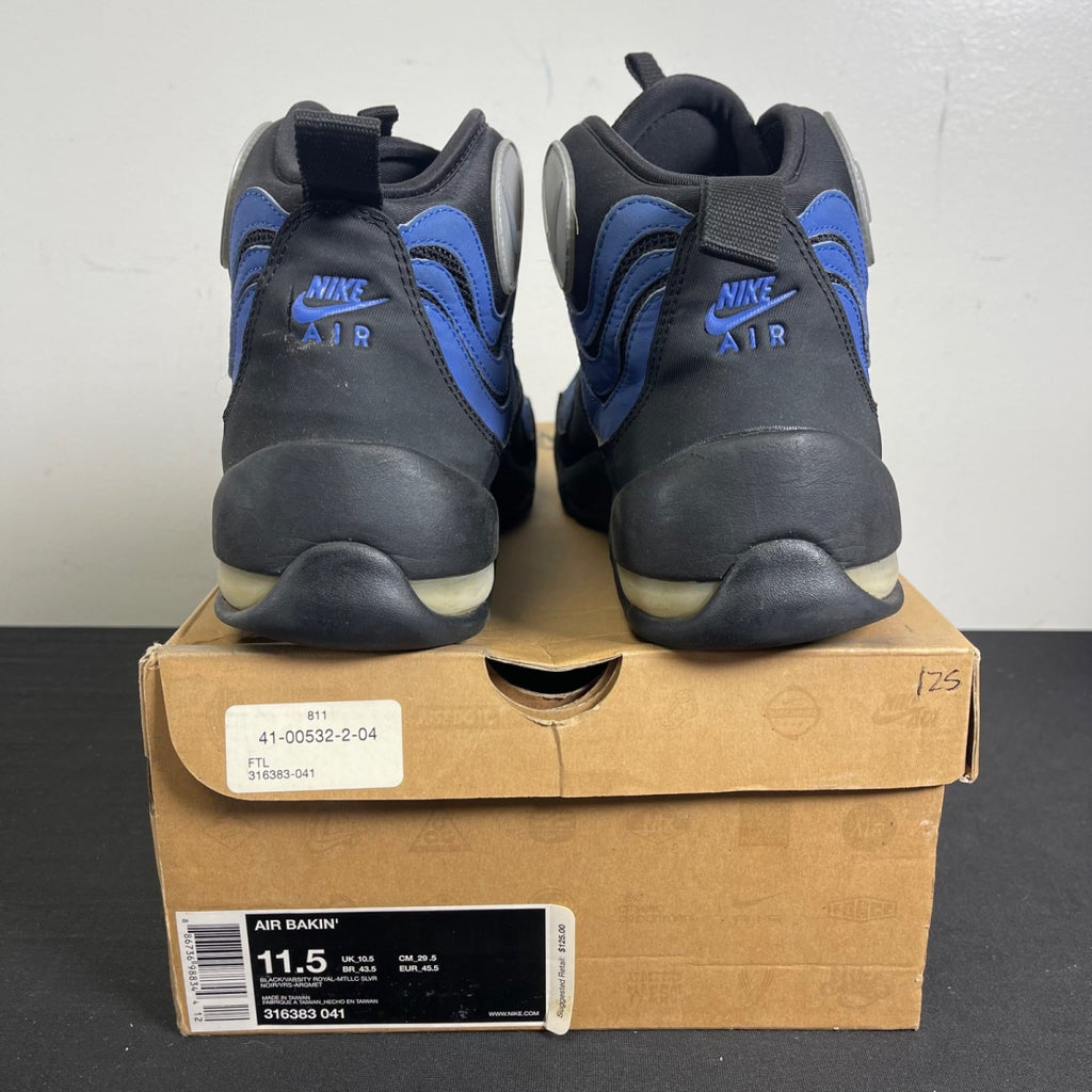 Nike Air Bakin Black Varsity Royal (2008) (Size 11.5) - Image 4