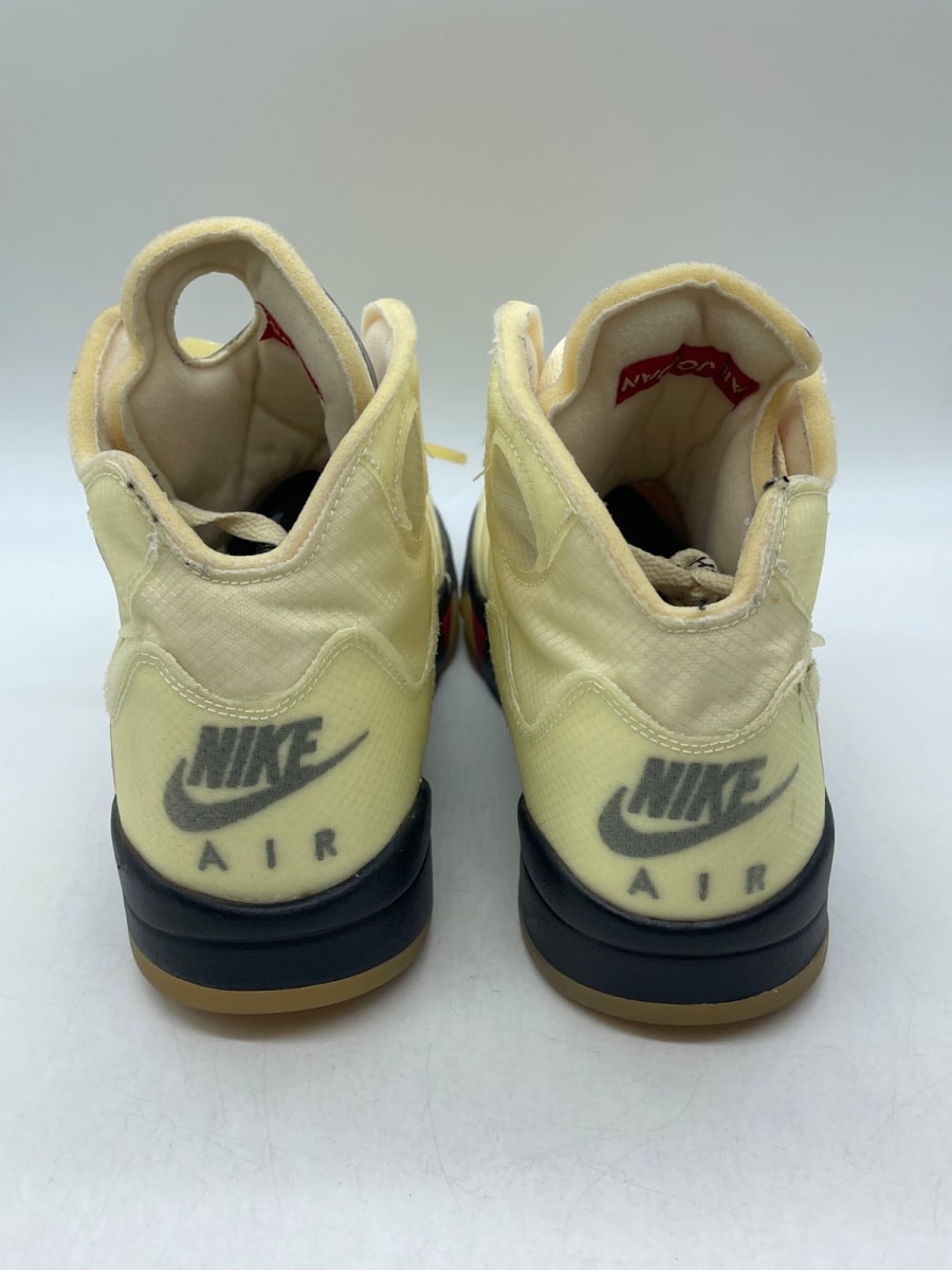 Jordan 5 Retro Off-White Sail 13 (Moderately Worn Pre-Owned)JordanSail/Fire Red-Muslin-Black - Image 3