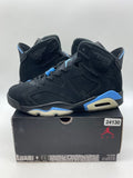 Jordan 6 Retro UNC 9 (Moderately Worn Pre-Owned)JordanBlack/University Blue - Image 1
