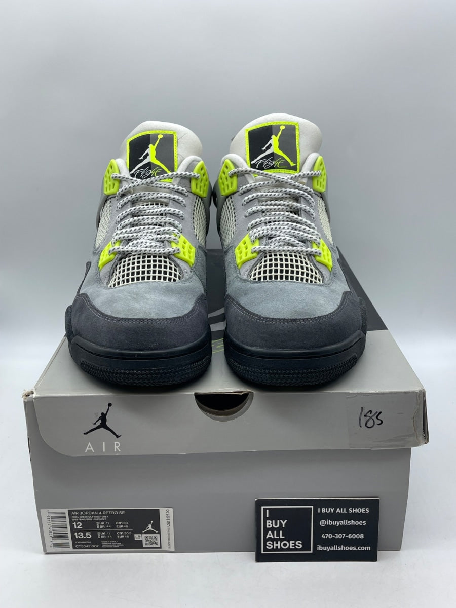 Jordan 4 Retro SE 95 Neon 12 (Moderately Worn Pre-Owned) - Image 2