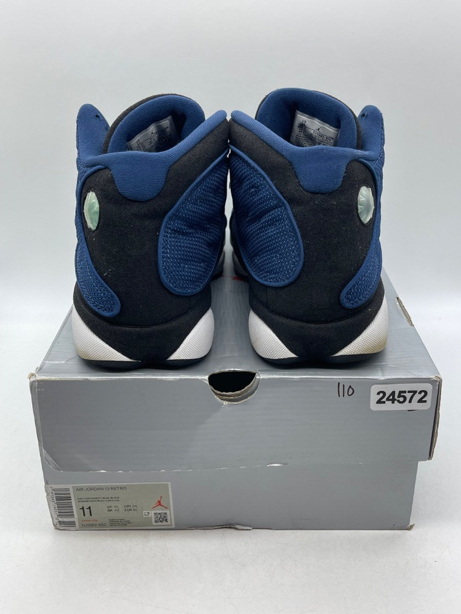 Jordan 13 Retro Brave Blue 11 (Moderately Worn Pre-Owned)JordanNavy/Black/White/University Blue - Image 3