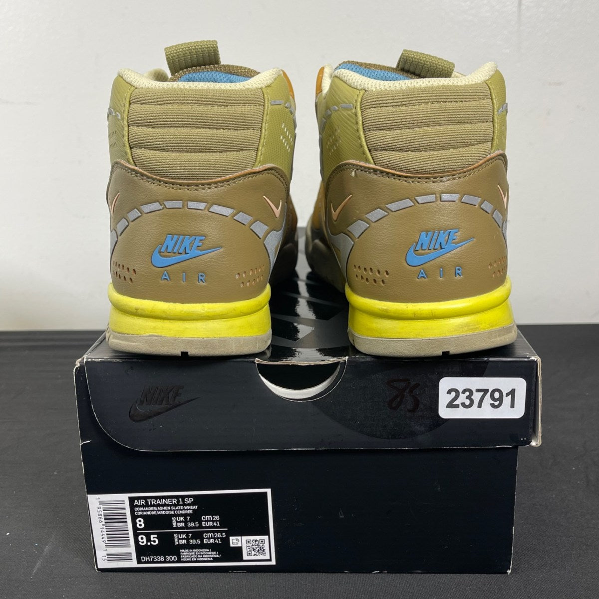 Nike Air Trainer 1 SP Coriander 8 (Moderately Worn Pre-Owned)NikeCoriander/Ashen Slate-Wheat-Light Sienna - Image 4