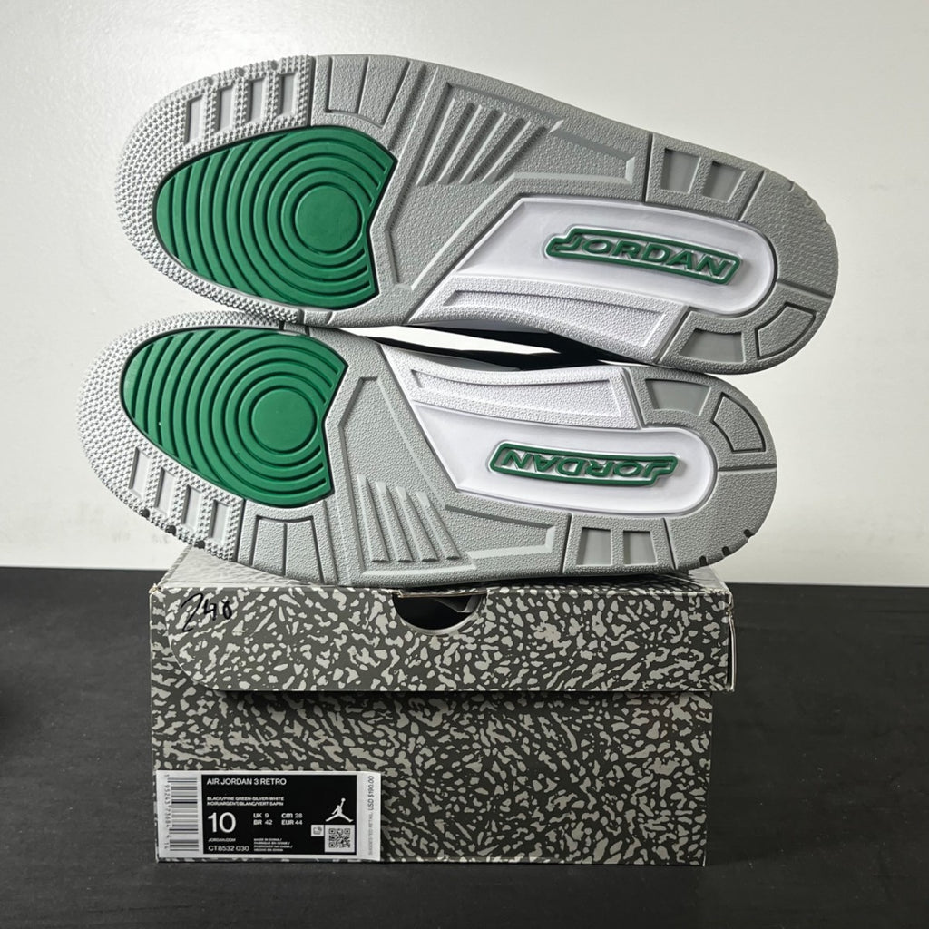 Jordan 3 Retro Pine Green (Size 10) - Image 5