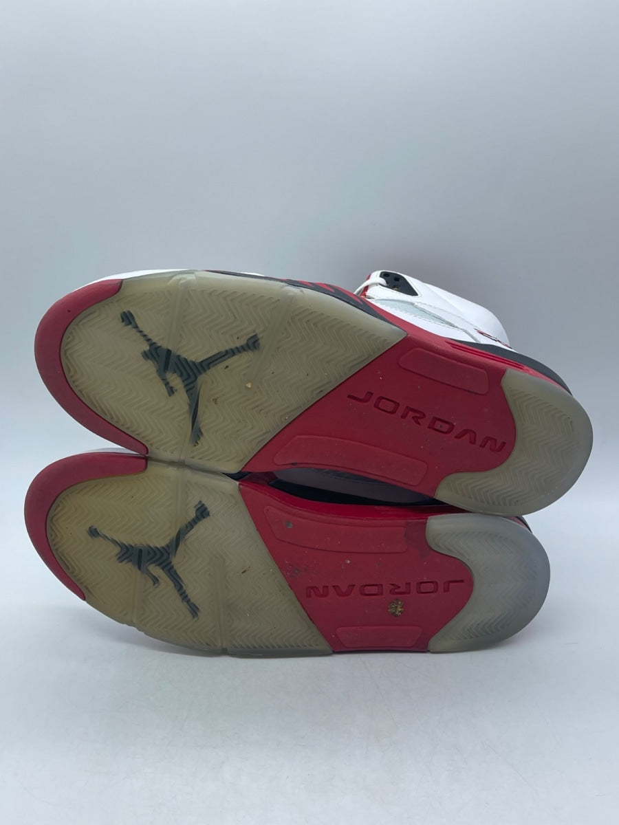 Jordan 5 Retro Fire Red Black Tongue (2013) 14 (Moderately Worn Pre-Owned) - Image 7