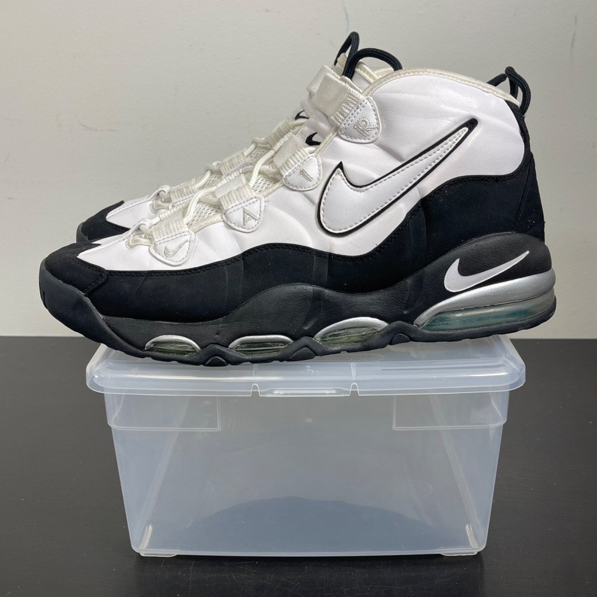 Nike Air Max Uptempo 95 White Black Teal 12 (Moderately Worn Pre-Owned)NikeWhite/White-Black-Mystic Teal - Image 3