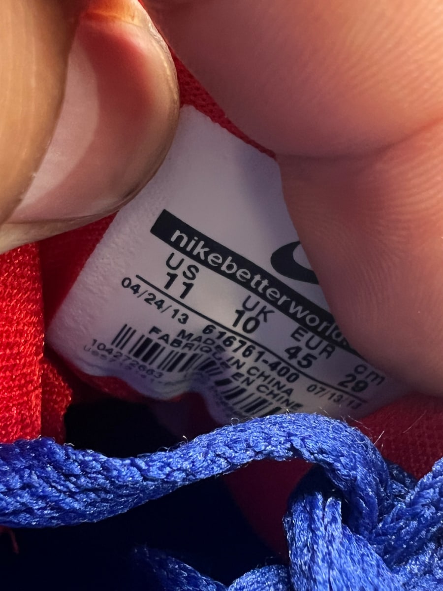Nike Air Force Max CB 2 Hyperfuse 'Deep Roya' 11 (Heavily Worn Pre-Owned) - Image 8