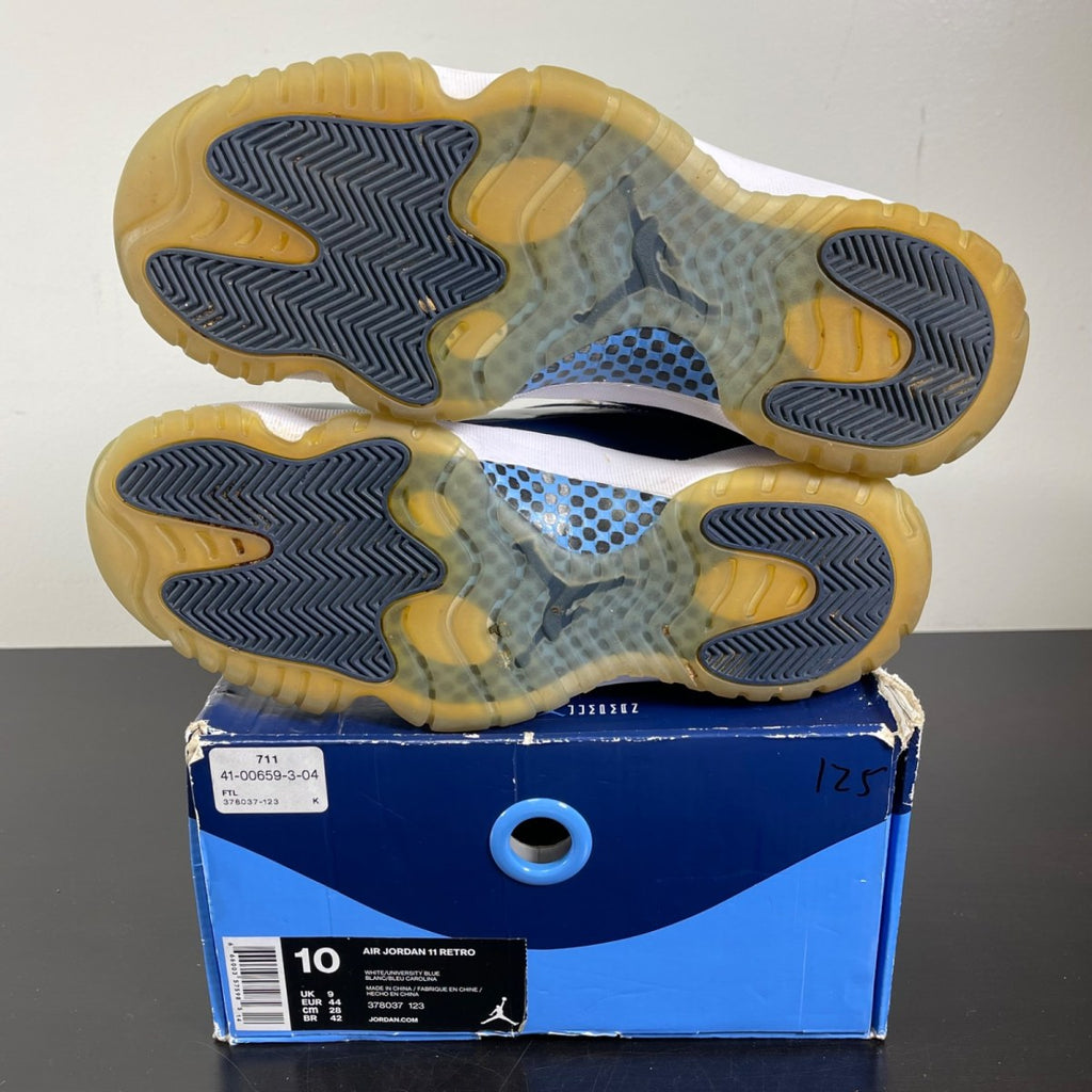 Jordan 11 Retro UNC Win Like 82 10 (Moderately Worn Pre-Owned)JordanWhite/University Blue-Midnight Navy - Image 5