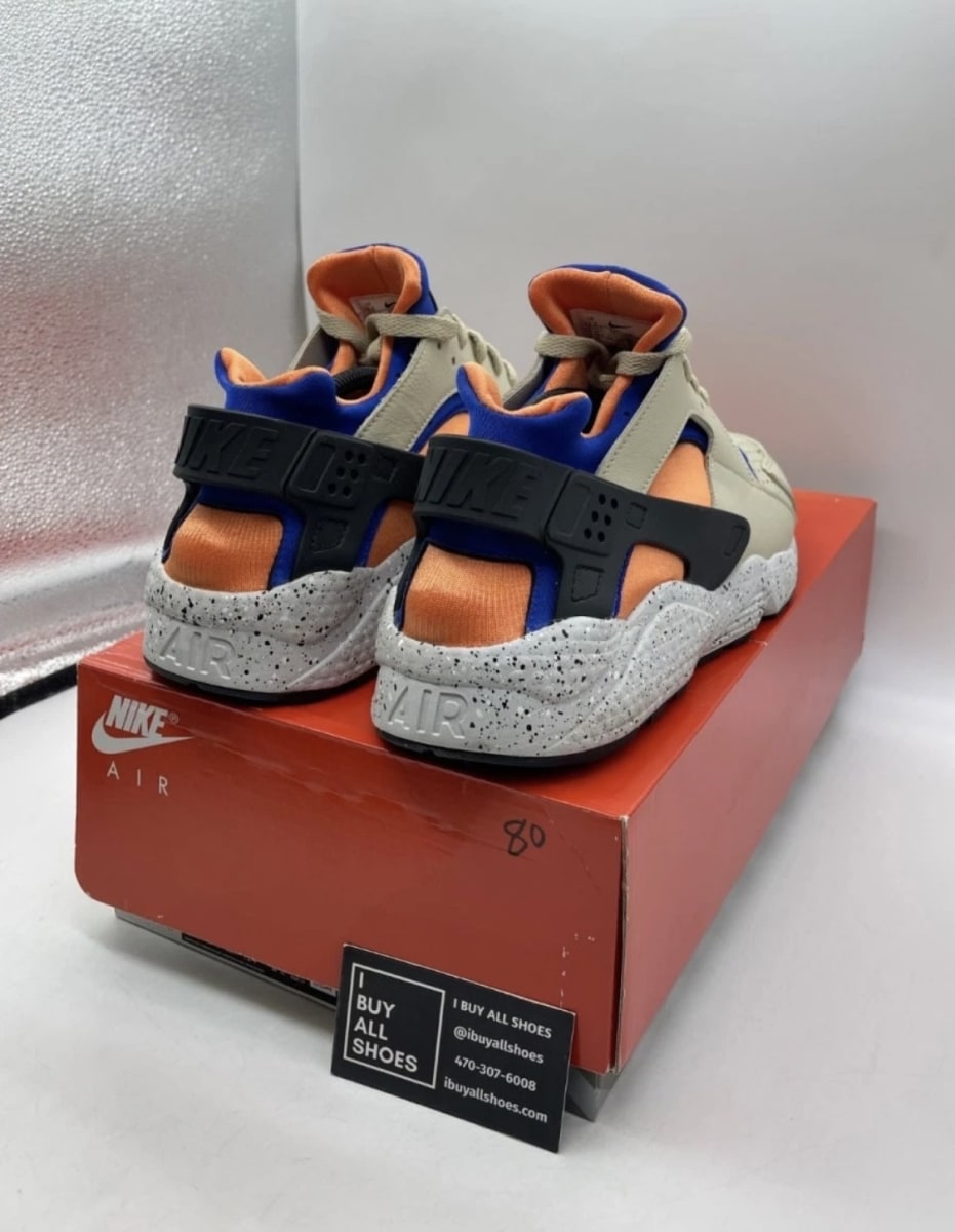 Nike Air Huarache ACG Mowabb (2022) 12.5 (Lightly Worn Pre-Owned)NikeRattan/Hyper Royal-Bright Mandarin-Black - Image 5