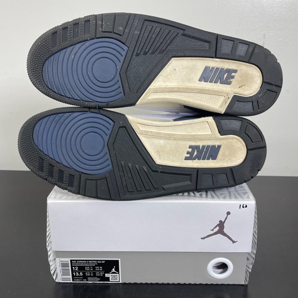 Jordan 3 Retro OG SP A Ma Maniére Diffused Blue Diffused Blue 12 (Moderately Worn Pre-Owned)JordanWhite/Diffused Blue/Anthracite/Muslin - Image 5