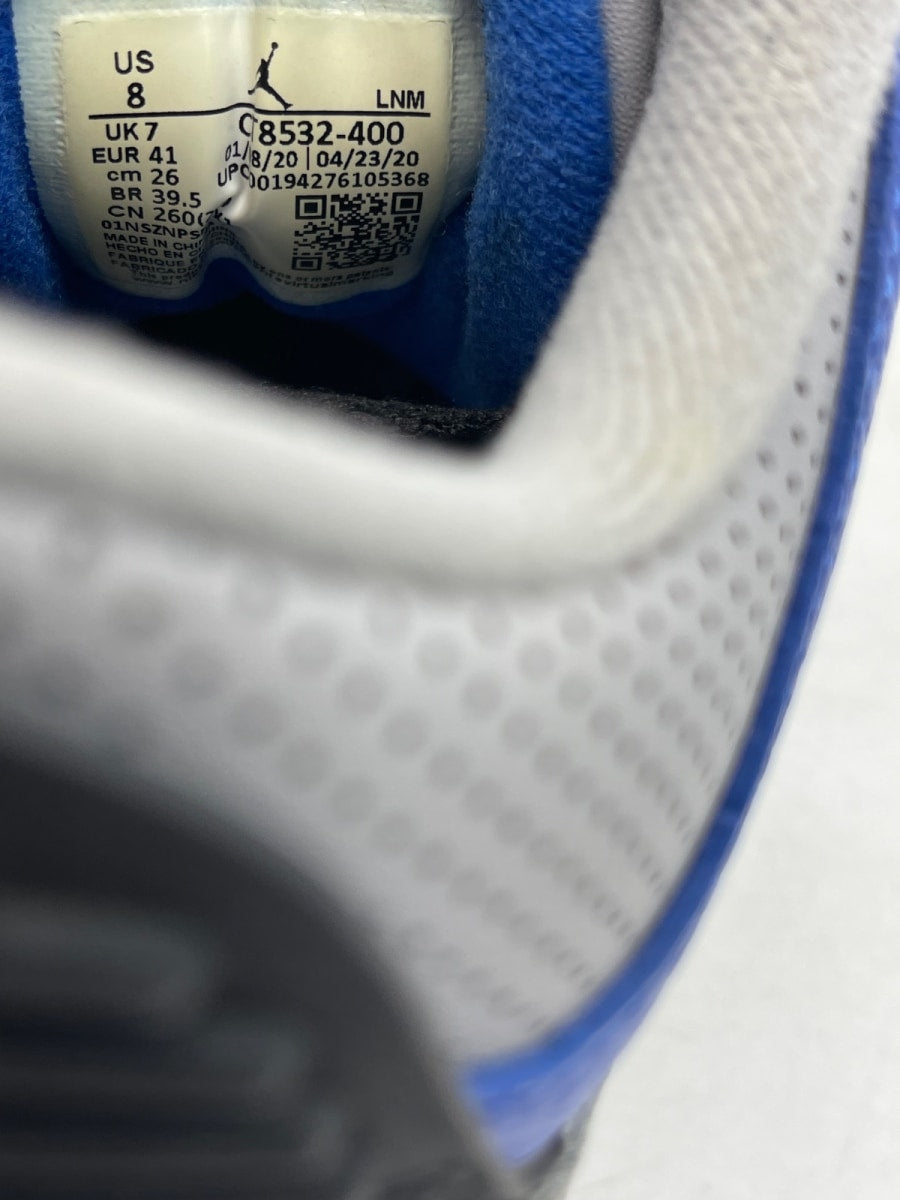 Jordan 3 Retro Varsity Royal Cement 8 (Moderately Worn Pre-Owned) - Image 8