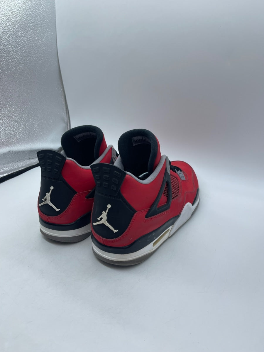 Jordan 4 Retro Toro Bravo 13 (Moderately Worn Pre-Owned)JordanFire Red/White-Black-Cement Grey - Image 5