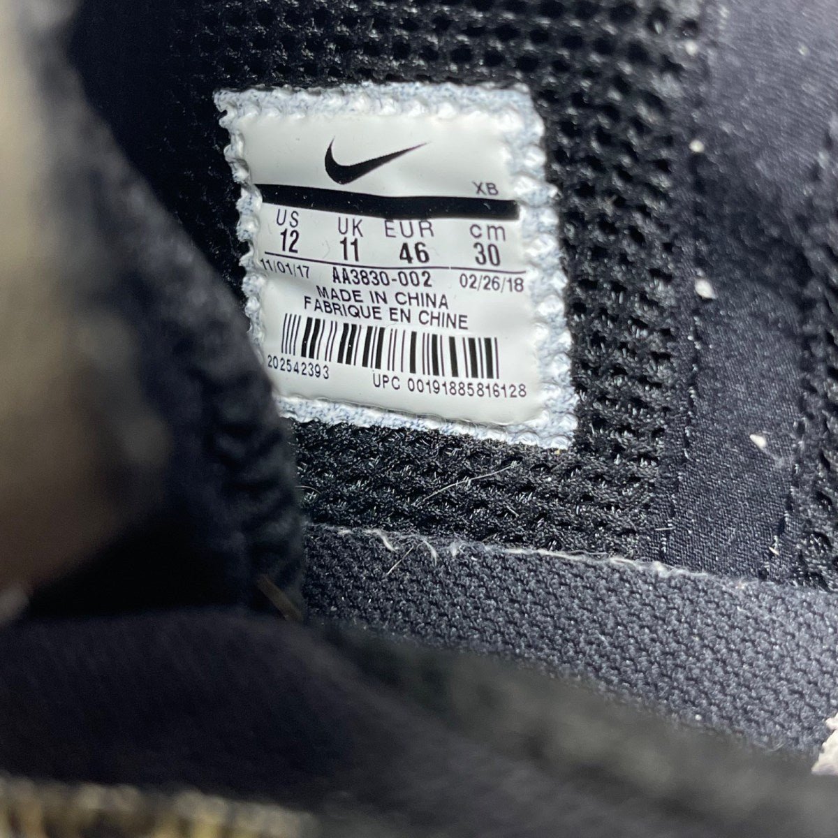Nike Air Presto Off-White Black (2018) 12 (Moderately Worn Pre-Owned)NikeBlack/White-Cone - Image 6