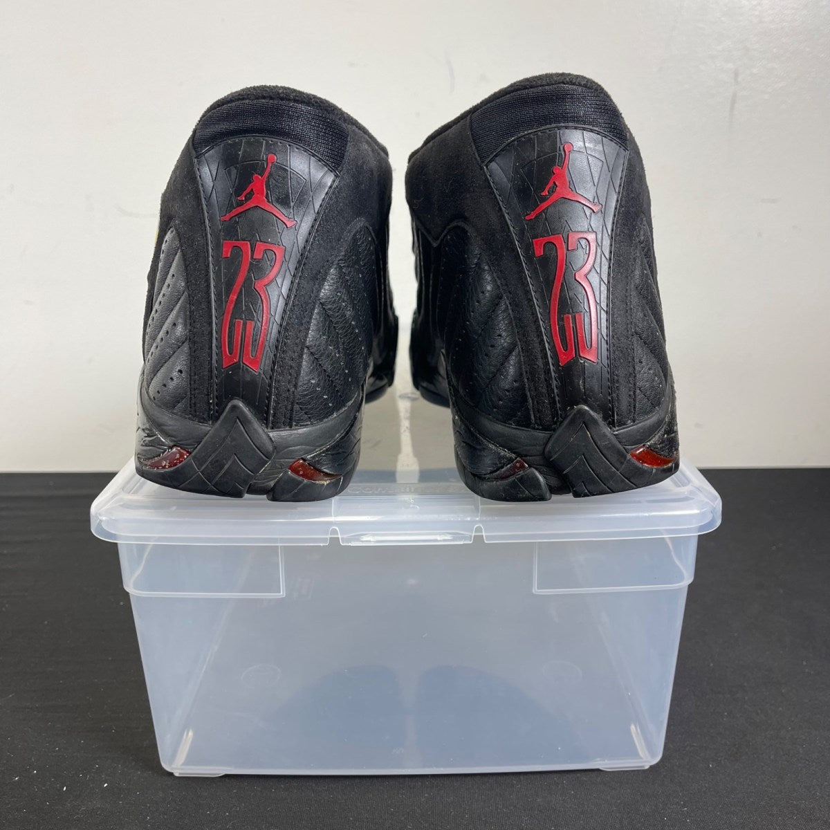 Jordan 14 OG Last Shot (1999) 11 (Moderately Worn Pre-Owned)JordanBlack/Black-Varsity Red - Image 4