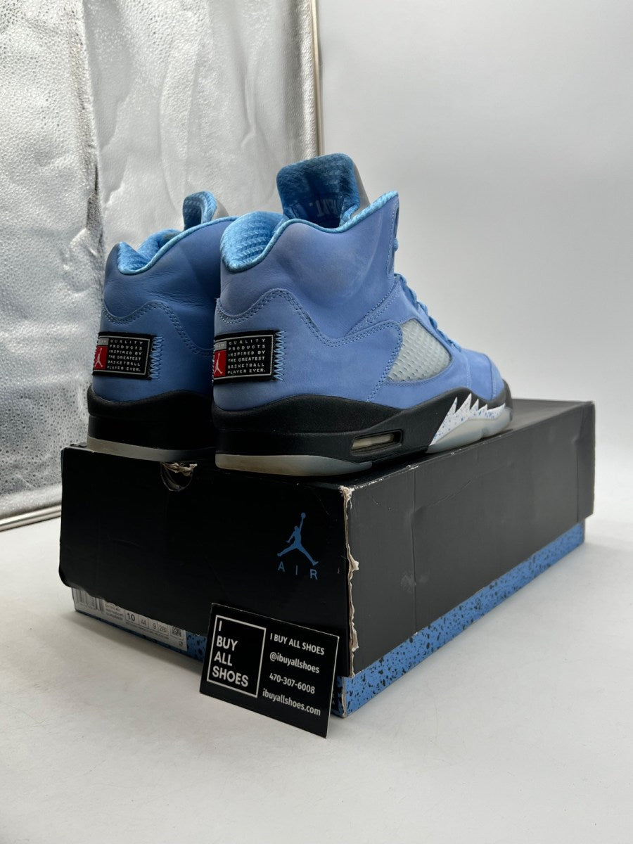 Jordan 5 Retro UNC University Blue 10 (Moderately Worn Pre-Owned) - Image 5