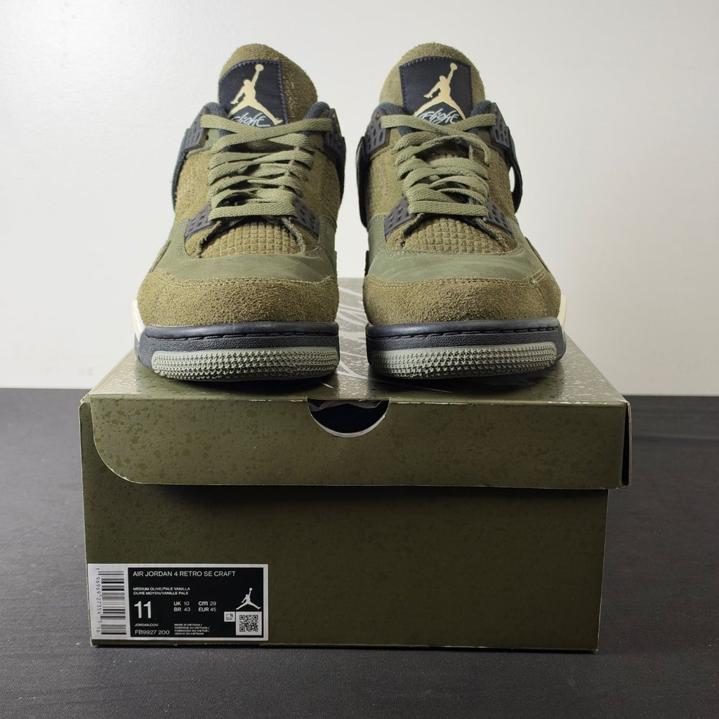 Jordan 4 Retro SE Craft Medium Olive (Size 11) - aux