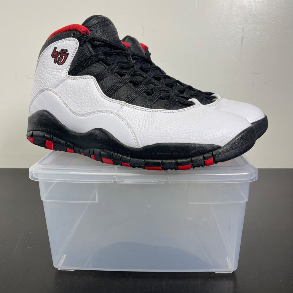 Jordan 10 Retro Double Nickel 10 (Moderately Worn Pre-Owned)JordanWhite/Black-True Red - Image 1