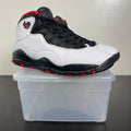 Jordan 10 Retro Double Nickel 10 (Moderately Worn Pre-Owned)JordanWhite/Black-True Red - Image 1