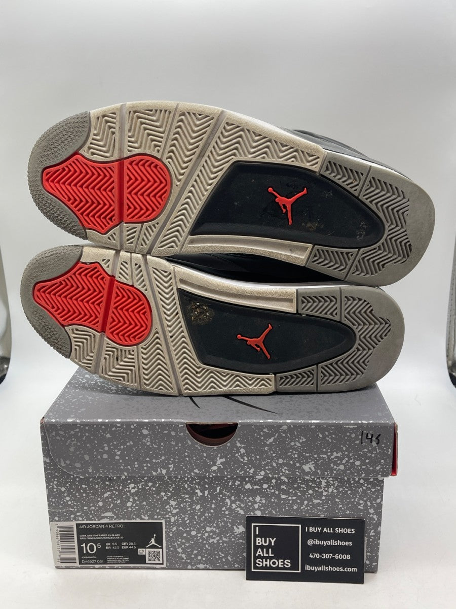 Jordan 4 Retro Infrared 10.5 (Moderately Worn Pre-Owned) - Image 7