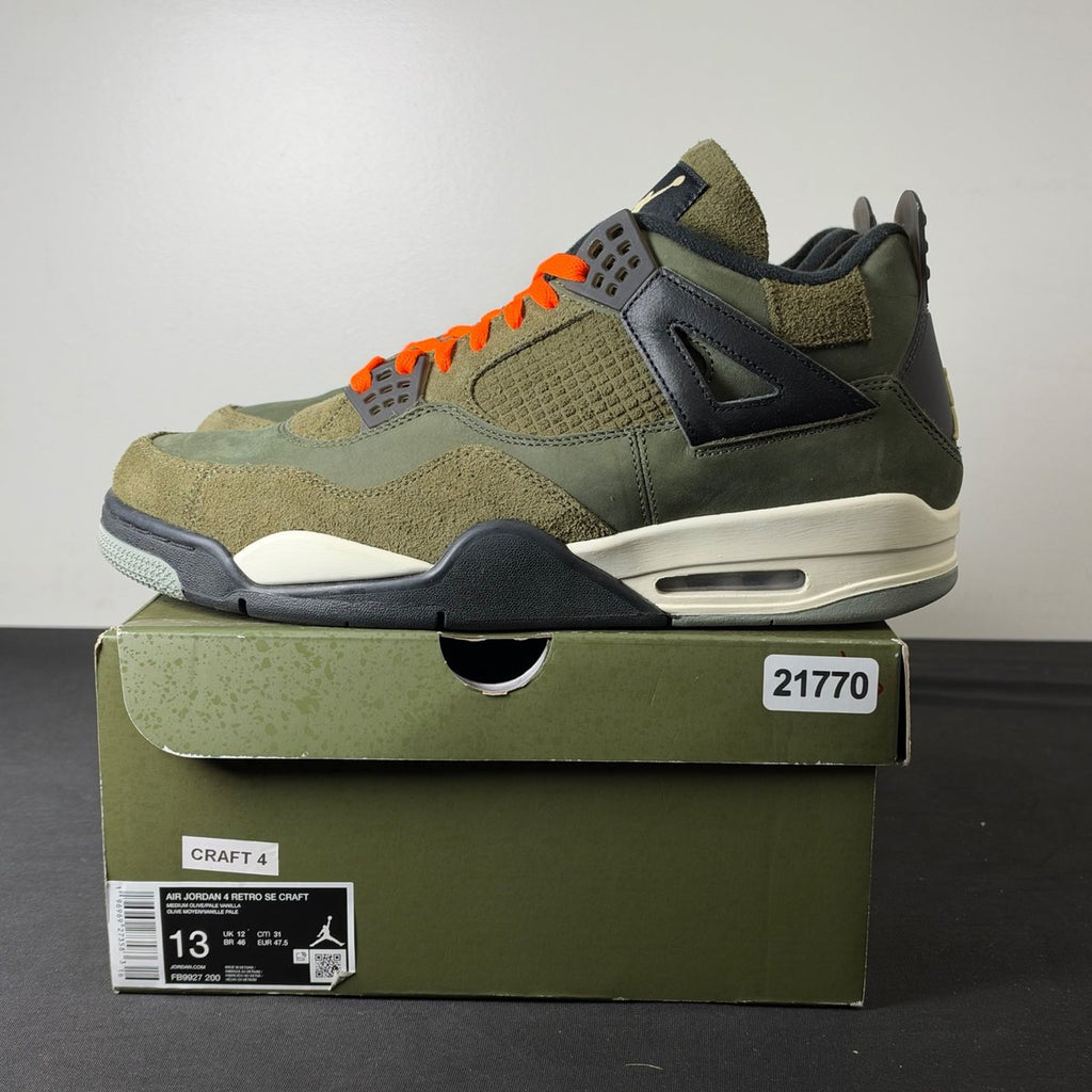 Jordan 4 Retro SE Craft Medium Olive (Size 13) - aux