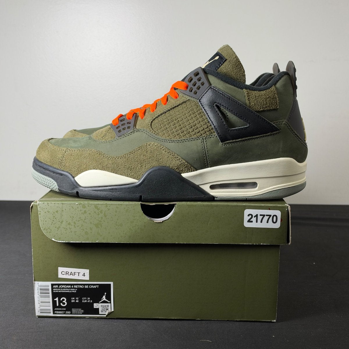 Jordan 4 Retro SE Craft Medium Olive (Size 13) - aux