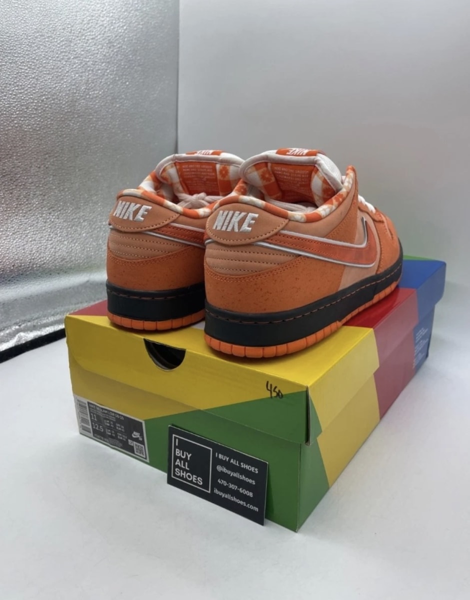 Nike SB Dunk Low Concepts Orange Lobster 11 (Lightly Worn Pre-Owned)NikeOrange Frost/Electro Orange/White - Image 5