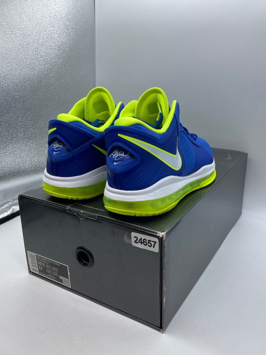 Nike LeBron 8 V2 Low Sprite (2021) 10.5 (Moderately Worn Pre-Owned)NikeRoyal/Volt/White - Image 5