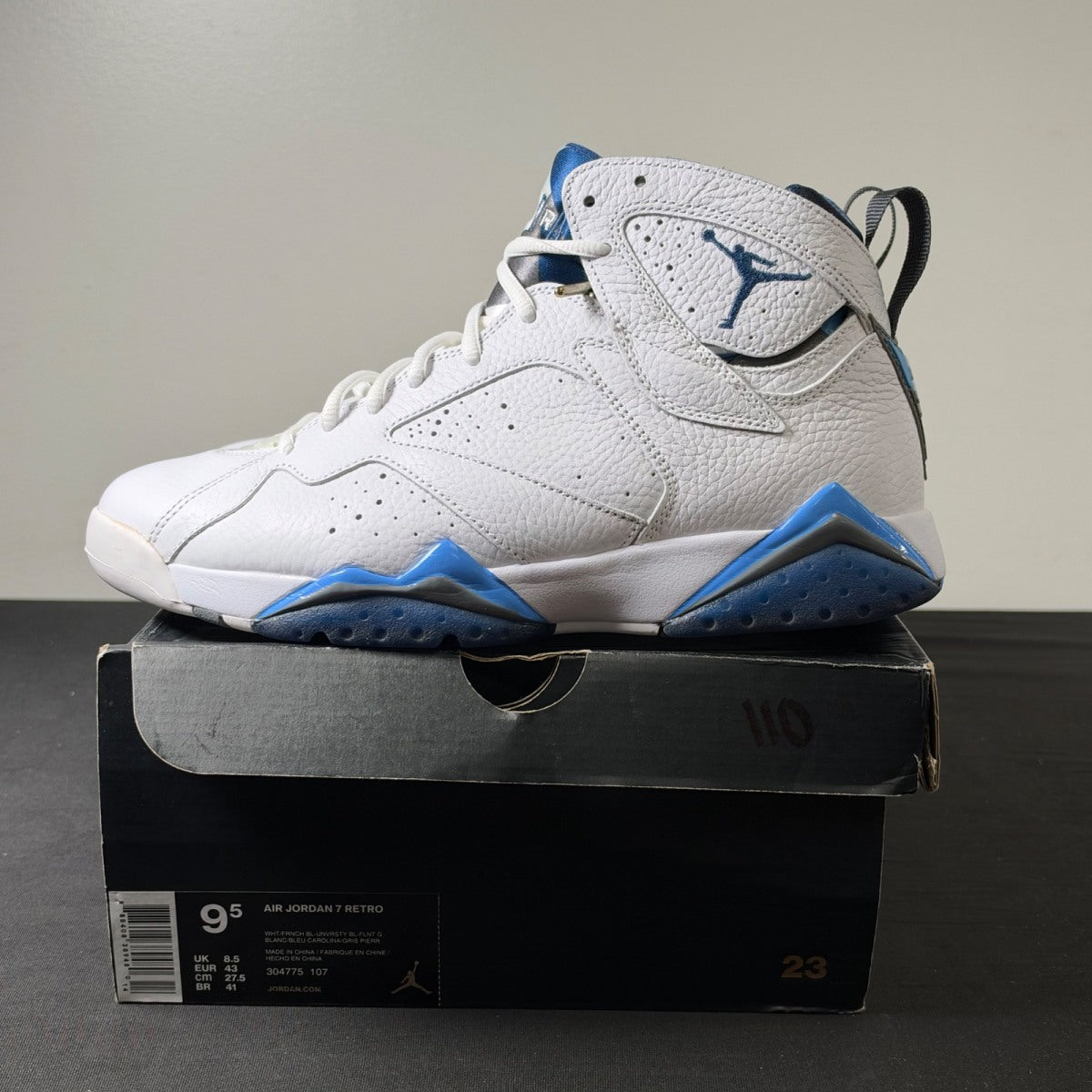 Jordan 7 Retro French Blue (2015) (Size 9.5) - Image 3