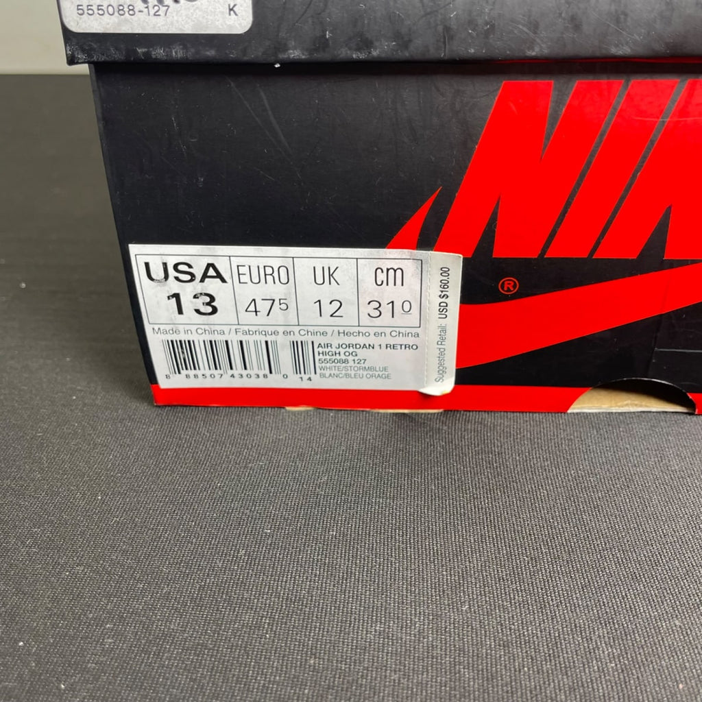 Jordan 1 Retro Storm Blue (Size 13) - aux