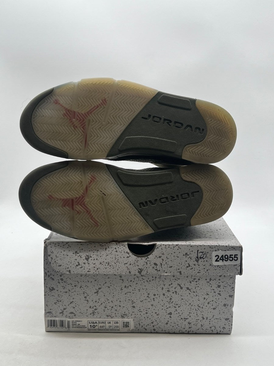 Jordan 5 Retro Olive (2024) 10.5 (Moderately Worn Pre-Owned)JordanArmy Olive/Solar Orange - Image 7