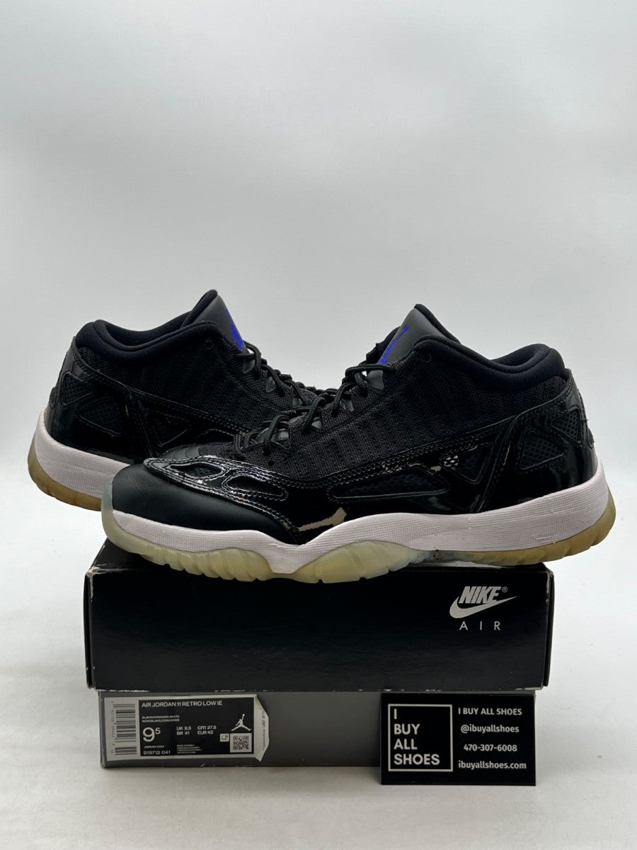 Jordan 11 Retro Low IE Space Jam 9.5 (Moderately Worn Pre-Owned) - Image 1