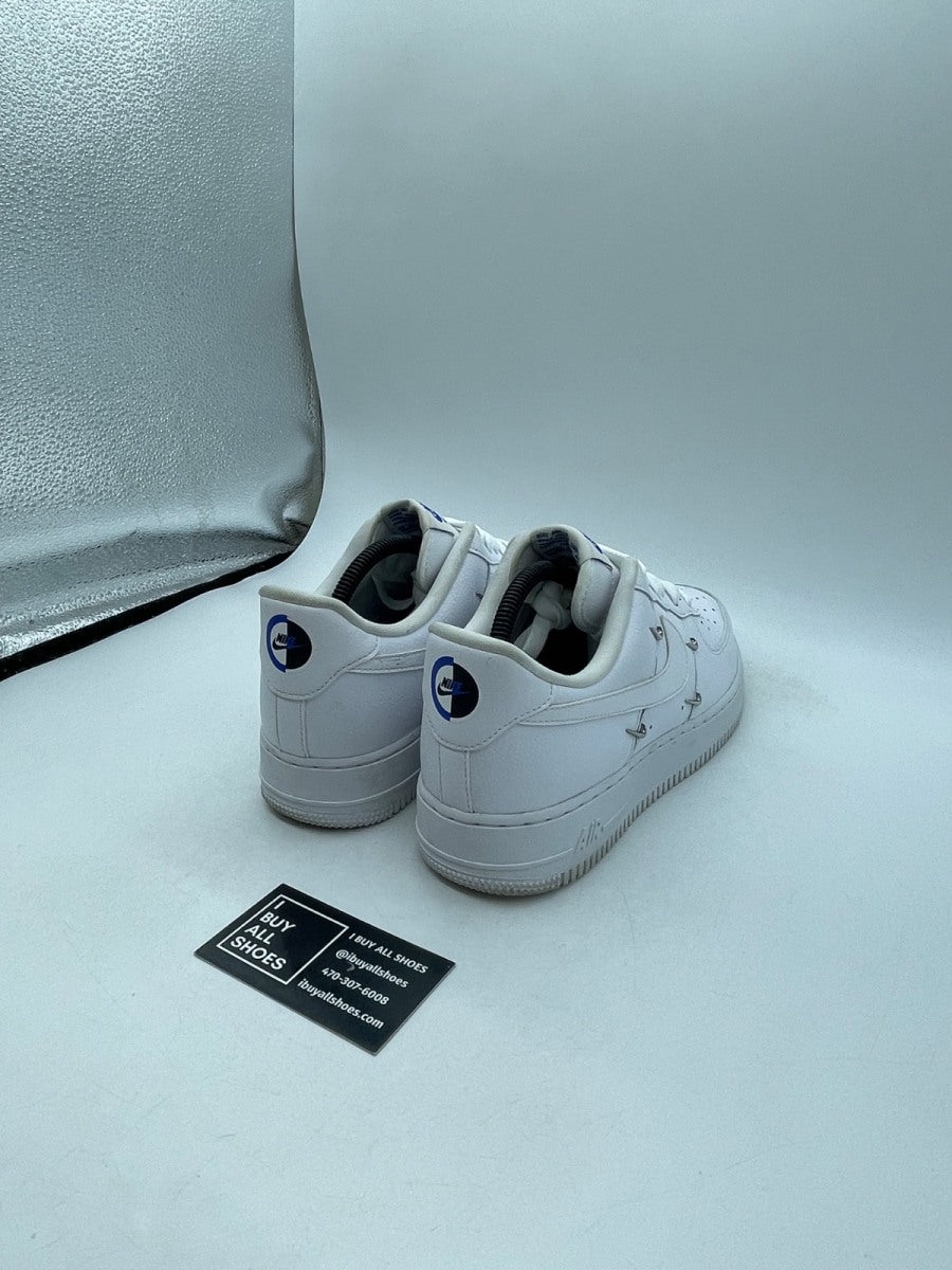 Nike Wmns Air Force 1 '07 LX 'Sisterhood - White Metallic Silver' 10 (Moderately Worn Pre-Owned) - Image 5
