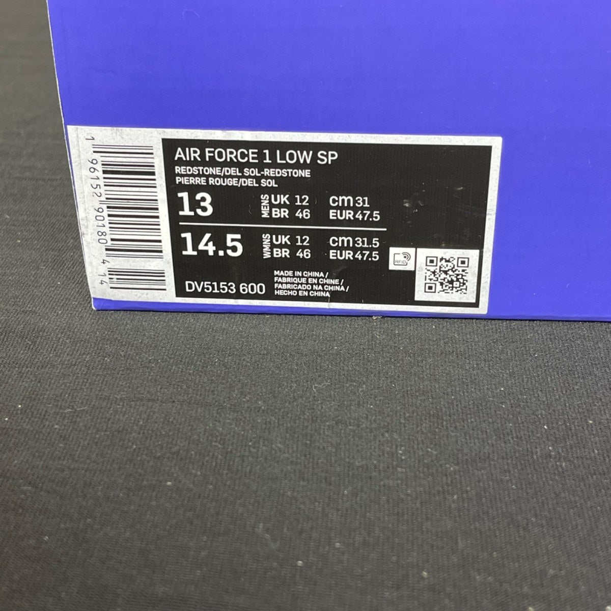 Nike Air Force 1 Low La Familia 13 (Moderately Worn Pre-Owned)NikeRedstone/Del Sol/Redstone - Image 7