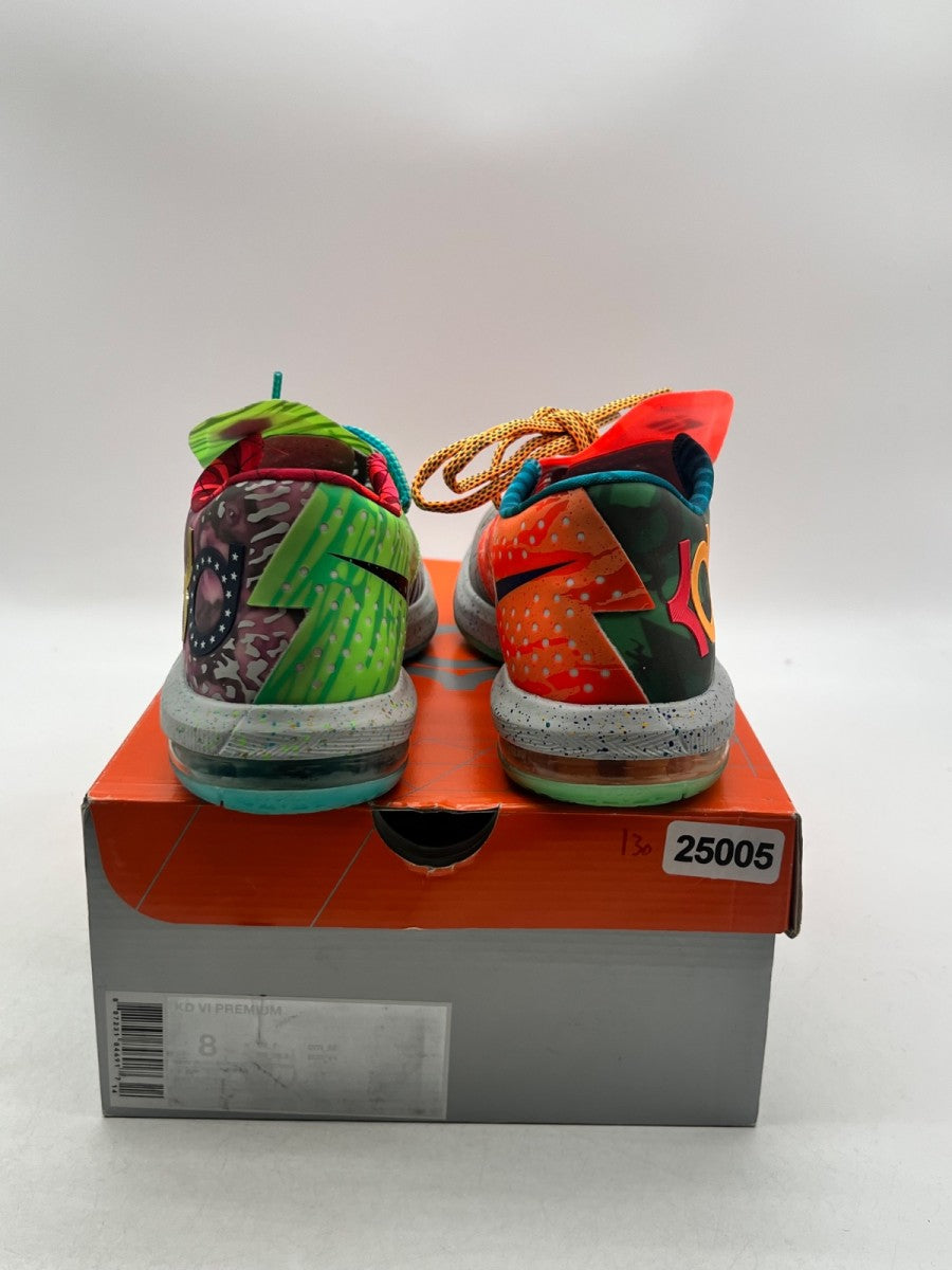 Nike KD 6 What the KD 8 (Lightly Worn Pre-Owned)NikeHoop Purple/Urgent Orange-Shark - Image 3