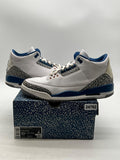Jordan 3 Retro Wizards 10.5 (Moderately Worn Pre-Owned)JordanWhite/True Blue/Metallic Copper/Cement Grey - Image 1