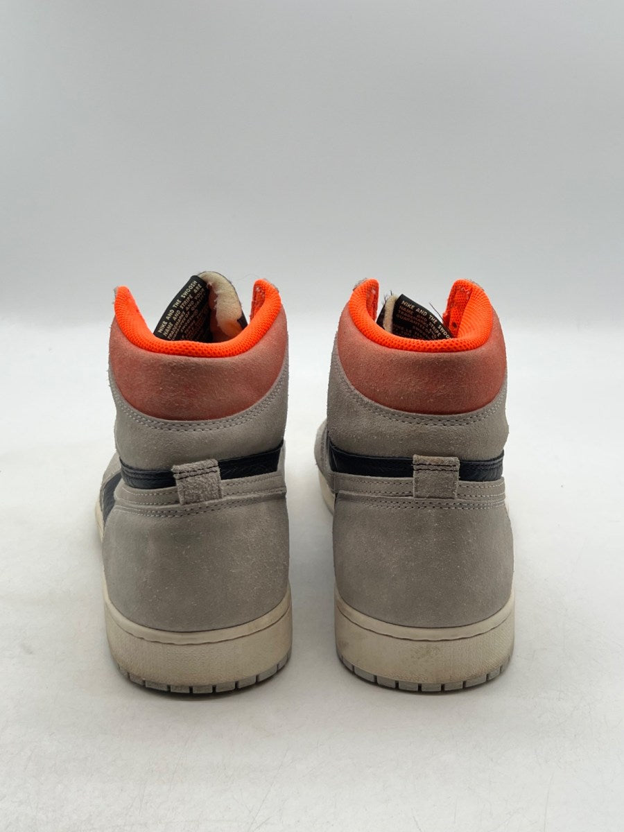 Jordan 1 Retro High Neutral Grey Hyper Crimson 13 (Heavily Worn Pre-Owned) - Image 5